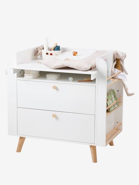 Commode à langer CONFETTI blanc - vertbaudet enfant 