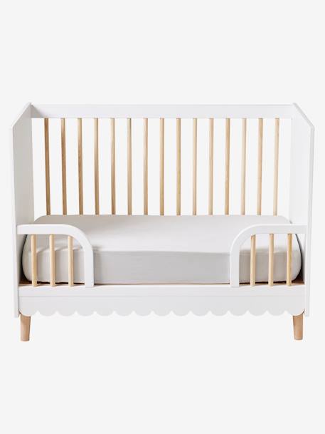 Lit bébé évolutif LIGNE FESTON écru - vertbaudet enfant 