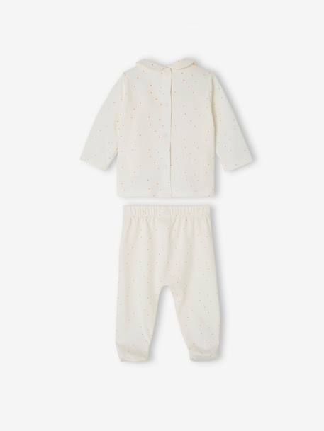 Lot de 2 pyjamas bébé 2 pièces en jersey écru - vertbaudet enfant 