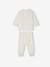 Set van 2 tweedelige babypyjama's van katoenjersey ecru - vertbaudet enfant 