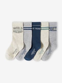 Jongens-Ondergoed-Sokken-Set van 5 paar sportsokken voor jongens