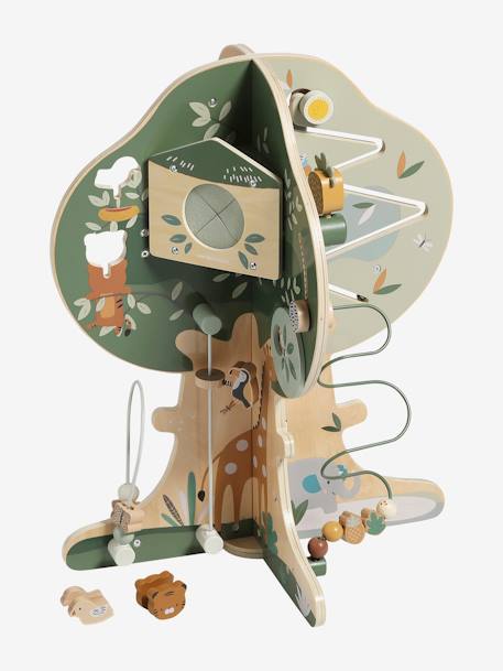 Arbre d'activités en bois FSC® multicolore+vert - vertbaudet enfant 
