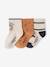Set van 3 paar 'duinen' sokken voor babyjongen zandbeige - vertbaudet enfant 