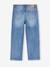 Jean fille droit MorphologiK tour de hanches large bleu foncé+denim bleached+stone - vertbaudet enfant 
