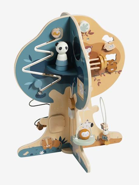 Arbre d'activités en bois FSC® multicolore+vert - vertbaudet enfant 