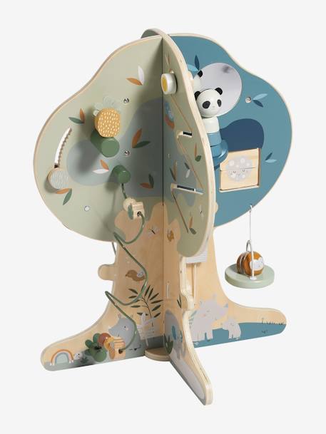 Arbre d'activités en bois FSC® multicolore+vert - vertbaudet enfant 