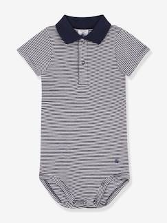 Bébé-Body-Body manches courtes ouverture polo