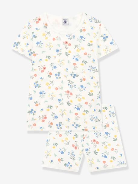 Pyjashort fille blanc imprimé - vertbaudet enfant 