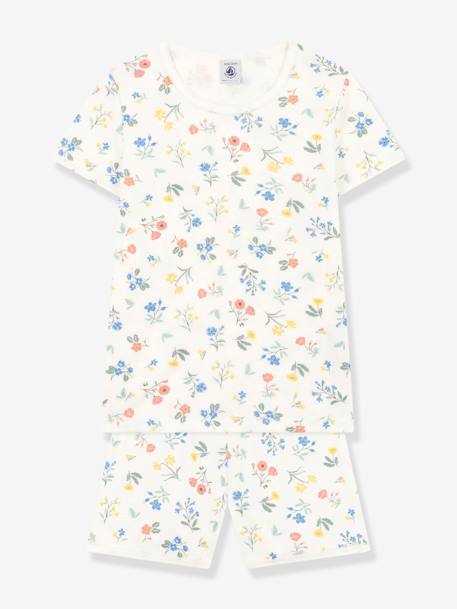 Pyjashort fille blanc imprimé - vertbaudet enfant 