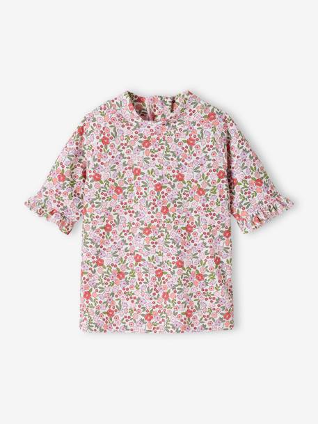 Ensemble de bain T-shirt anti UV + culotte + bob bébé fille rose - vertbaudet enfant 