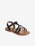 Sandales scratchées cuir enfant collection maternelle blanc+lot bleu - vertbaudet enfant 
