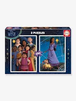 Jouet-Jeux éducatifs-2X100 Puzzles Disney Wish -