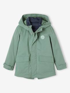 Garçon-Manteau, veste-Parka garçon 3 en 1 mi-saison doudoune sans manches amovible