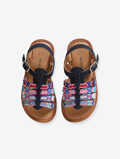 Sandales cuir enfant collection maternelle lot bleu - vertbaudet enfant 