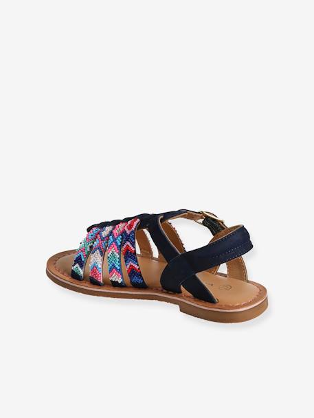 Sandales cuir enfant collection maternelle lot bleu - vertbaudet enfant 