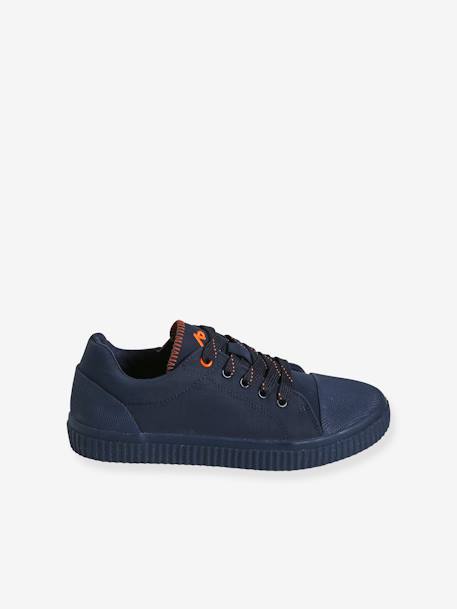 Baskets toile lacées et zippées enfant marine - vertbaudet enfant 
