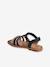 Leren kindersandalen met klittenband veel blauw+wit - vertbaudet enfant 