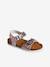 Sandalen met dubbele verstelbare gespen voor kinderen, collectie kleuterschool meerkleurig - vertbaudet enfant 