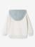 Sportieve sweater met rits en capuchon, colourblock jongens blauwgroen - vertbaudet enfant 