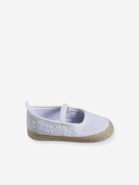Chaussons souples élastiqués bébé blanc - vertbaudet enfant 