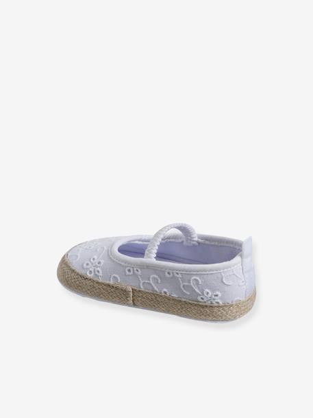 Chaussons souples élastiqués bébé blanc - vertbaudet enfant 