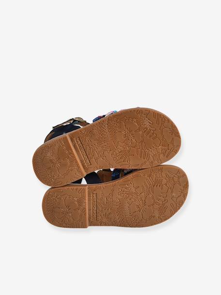 Sandales cuir enfant collection maternelle lot bleu - vertbaudet enfant 