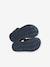 Sandales bébé cuir fermées à boucle marine+marron - vertbaudet enfant 