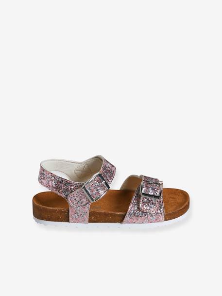 Sandalen met dubbele verstelbare gespen voor kinderen, collectie kleuterschool meerkleurig - vertbaudet enfant 