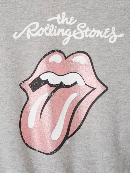 Meisjes sweatshirt The Rolling Stones® gemêleerd grijs - vertbaudet enfant 