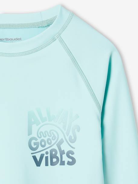 Zwemshirt met UV-bescherming voor jongens blauwgroen - vertbaudet enfant 