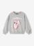 Sweat-shirt fille The Rolling Stones gris chiné - vertbaudet enfant 