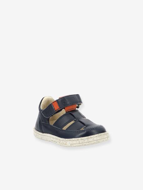 Sandales cuir bébé Tractus 894823-10-101 marine - vertbaudet enfant 