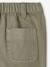 Babybermuda met elastische taille kaki - vertbaudet enfant 