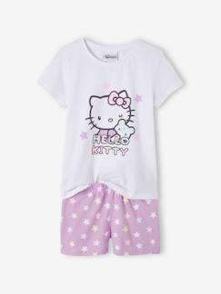 Meisje-Pyjama, pyjamapakje-Tweekleurige korte pyjamabroek meisjes Hello Kitty®