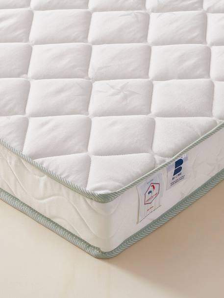 Matelas bébé anti-acariens traité Bi-ome NTL® blanc - vertbaudet enfant 