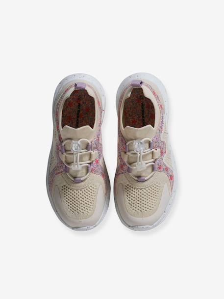 Elastische sportieve meisjessneakers met dikke zool veel beige - vertbaudet enfant 