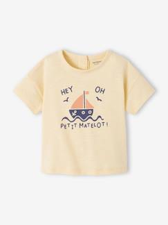 Baby-T-shirt, coltrui-'Zeedieren' baby T-shirt met korte mouwen