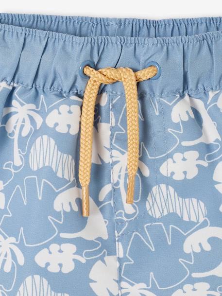 Bedrukte zwemshort voor babyjongens grijsblauw+saliegroen - vertbaudet enfant 