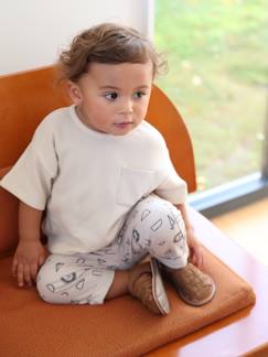 Babyset T-shirt met honingraat en broek van molton  - vertbaudet enfant