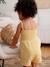 Combinaison smockée bébé à bretelles jaune pâle - vertbaudet enfant 