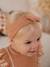 Geborduurde set baby: blouse + short + hoofdband van katoengaas karamel - vertbaudet enfant 