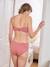Soutien-gorge rembourré d'allaitement toucher très doux blanc+vieux rose - vertbaudet enfant 