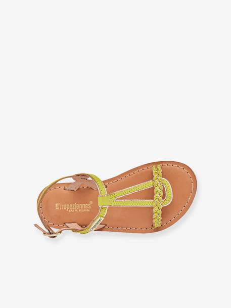 Sandales cuir enfant Bappy PAR M. BELARBI beige+corail+jaune+marron+turquoise - vertbaudet enfant 