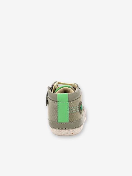 Bottillons textile bébé Sonistreet 928060-10-201 KICKERS® kaki - vertbaudet enfant 