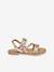 Leren kindersandalen Bamako LES TROPEZIENNES® BY M. BELARBI meerkleurig+zilver - vertbaudet enfant 