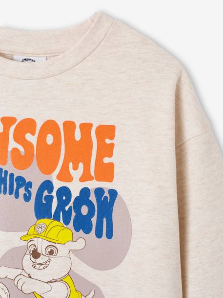 Sweat garçon Pat'Patrouille beige chiné - vertbaudet enfant 