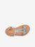 Leren sandalen Badou LES TROPEZIENNES® BY M. BELARBI goudbeige+marineblauw+zilver - vertbaudet enfant 