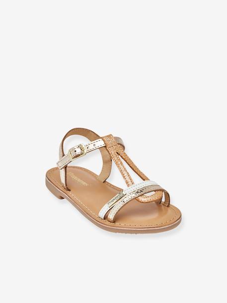 Sandales cuir enfant Bada PAR M. BELARBI beige doré+bronze - vertbaudet enfant 