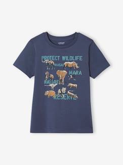 Jongens-T-shirt, poloshirt, souspull-T-shirt-Jongensshirt dierenprint Basics