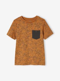 Jongens-Jongensshirt met korte mouwen en grafisch ontwerp